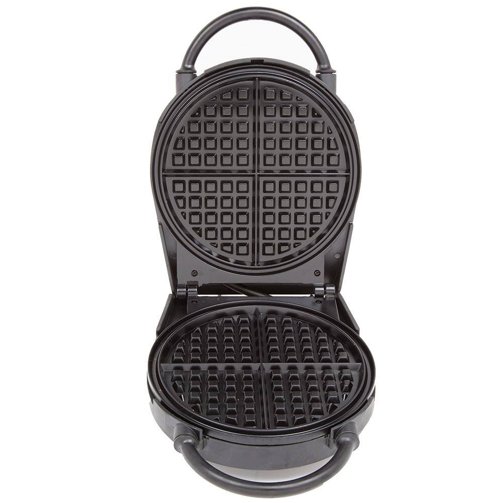 CucinaPro Classic Round 4-Slice Stainless Steel American Waffle Maker 1474