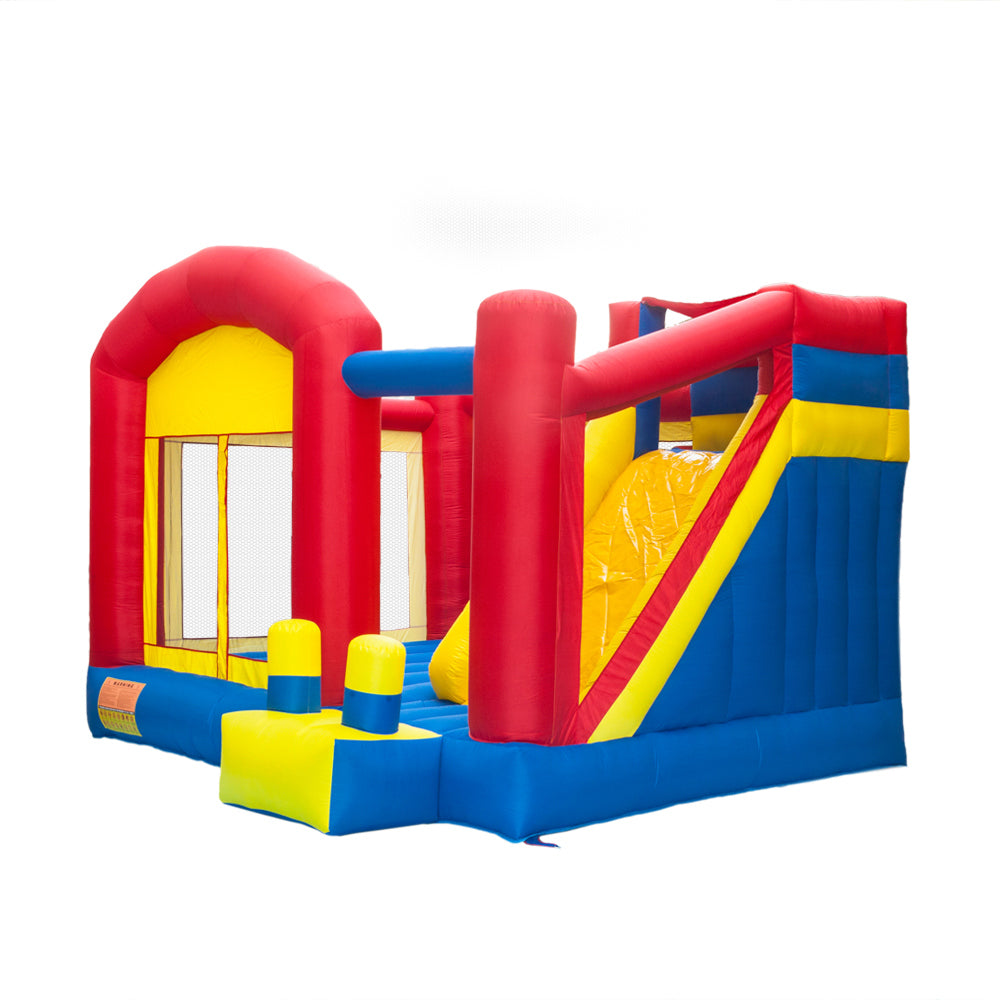 Inflatable Bounce House Castle Jumper Slide Large Trampoline 420D Oxford Cloth PVC Without Blower 3-12 Years Old 157.2"x141.6"x110.4"