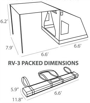 Oztent RV 3 - 4 Person 30 Second Tent