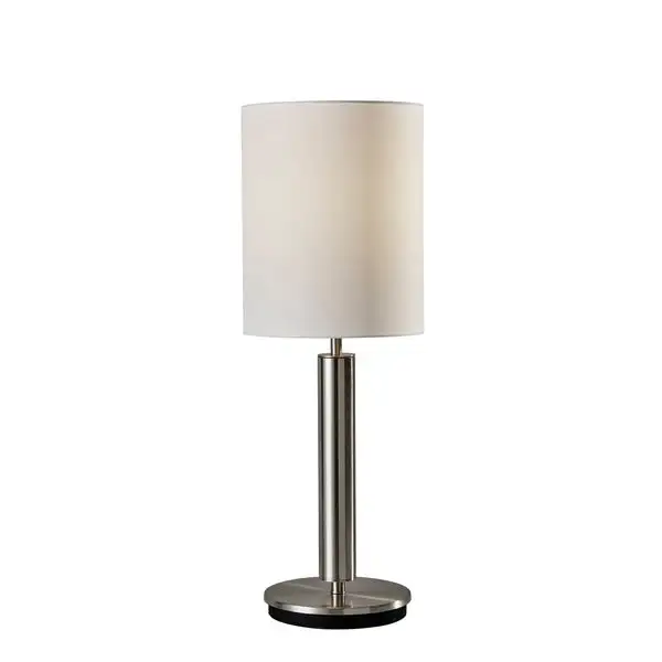 Strick and Bolton Daniela Satin Steel Table Lamp