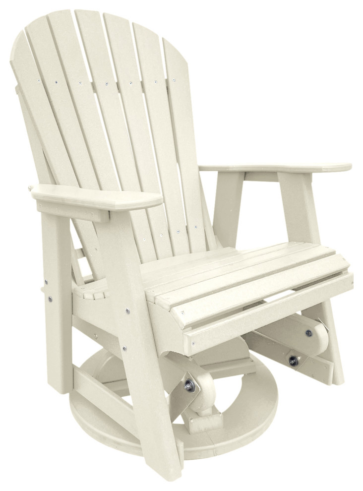 Phat Tommy Outdoor Swivel Glider Chair   Adirondack Glider Chair   Beach Style   Gliders   by Buyers Choice USA  Houzz