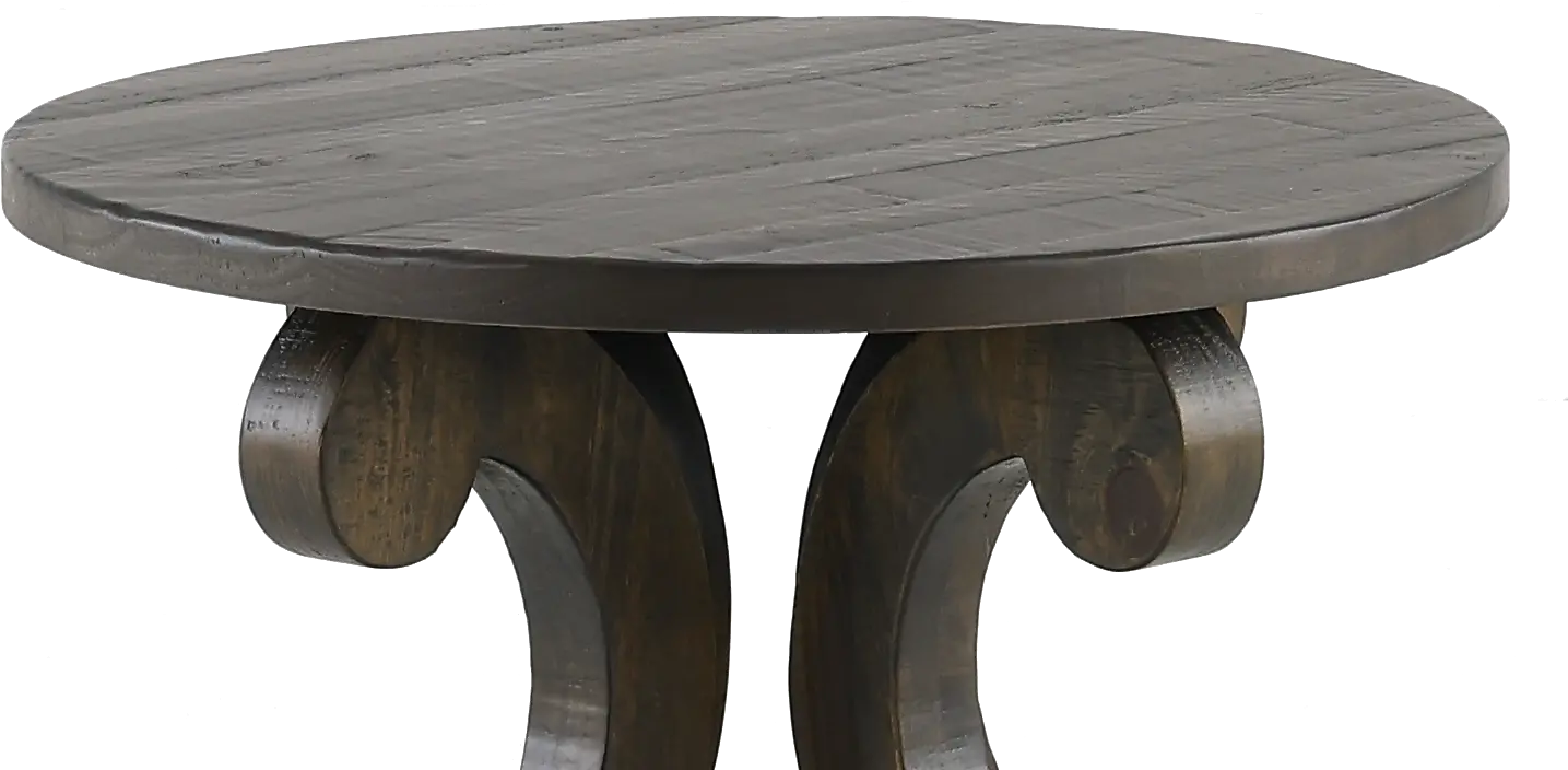 Ballamy Weathered Pine Round End Table