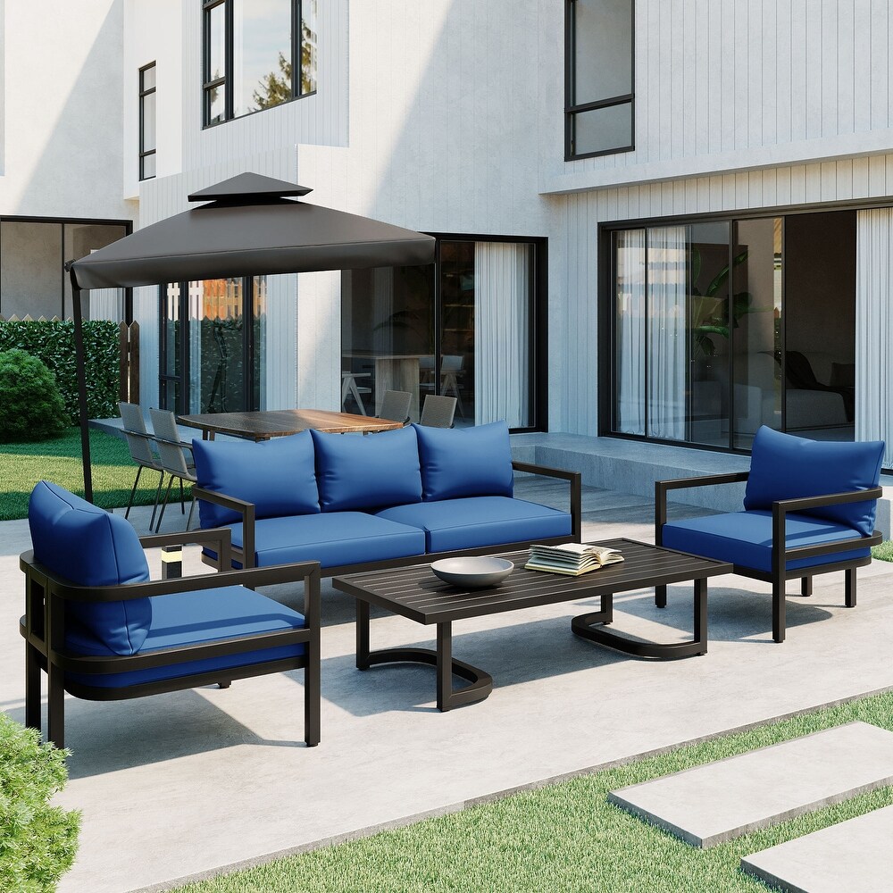 Multi person Outdoor Steel Sofa Set