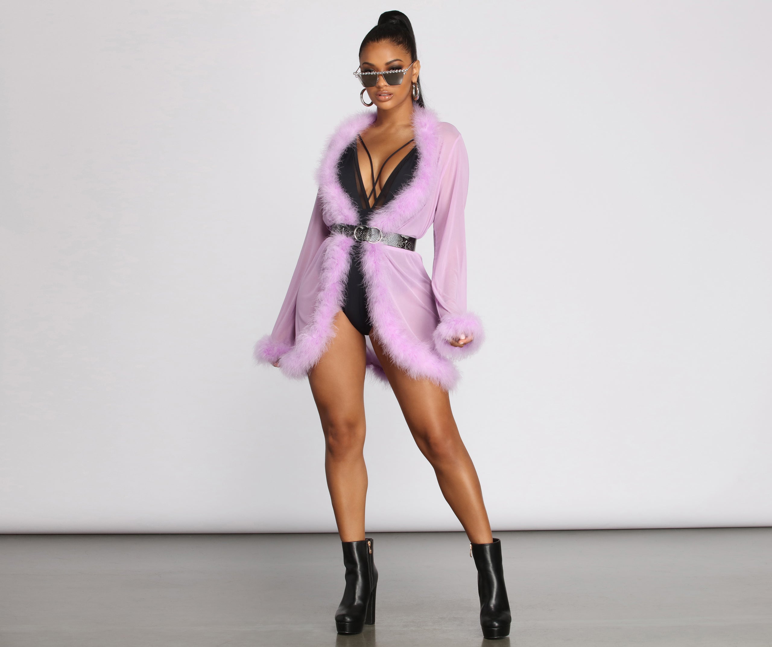 So Seductive Short Mesh Robe