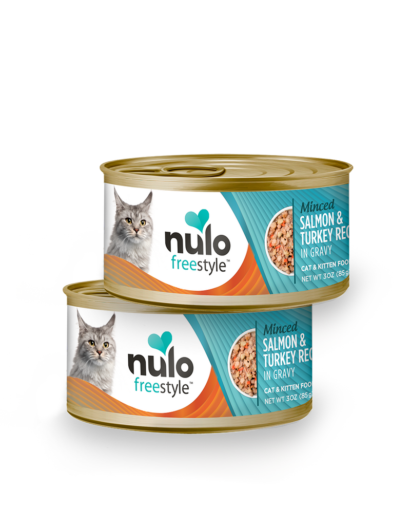 Nulo Freestyle Grain-Free Minced Salmon  Turkey Wet Cat Food