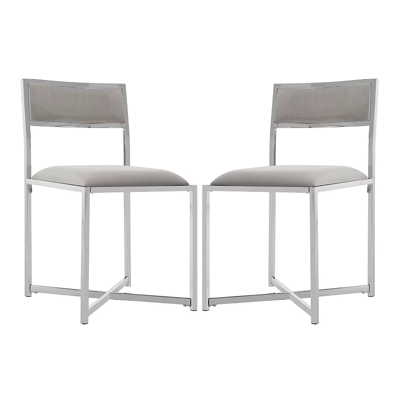 Safavieh Menken Chrome Side Chair