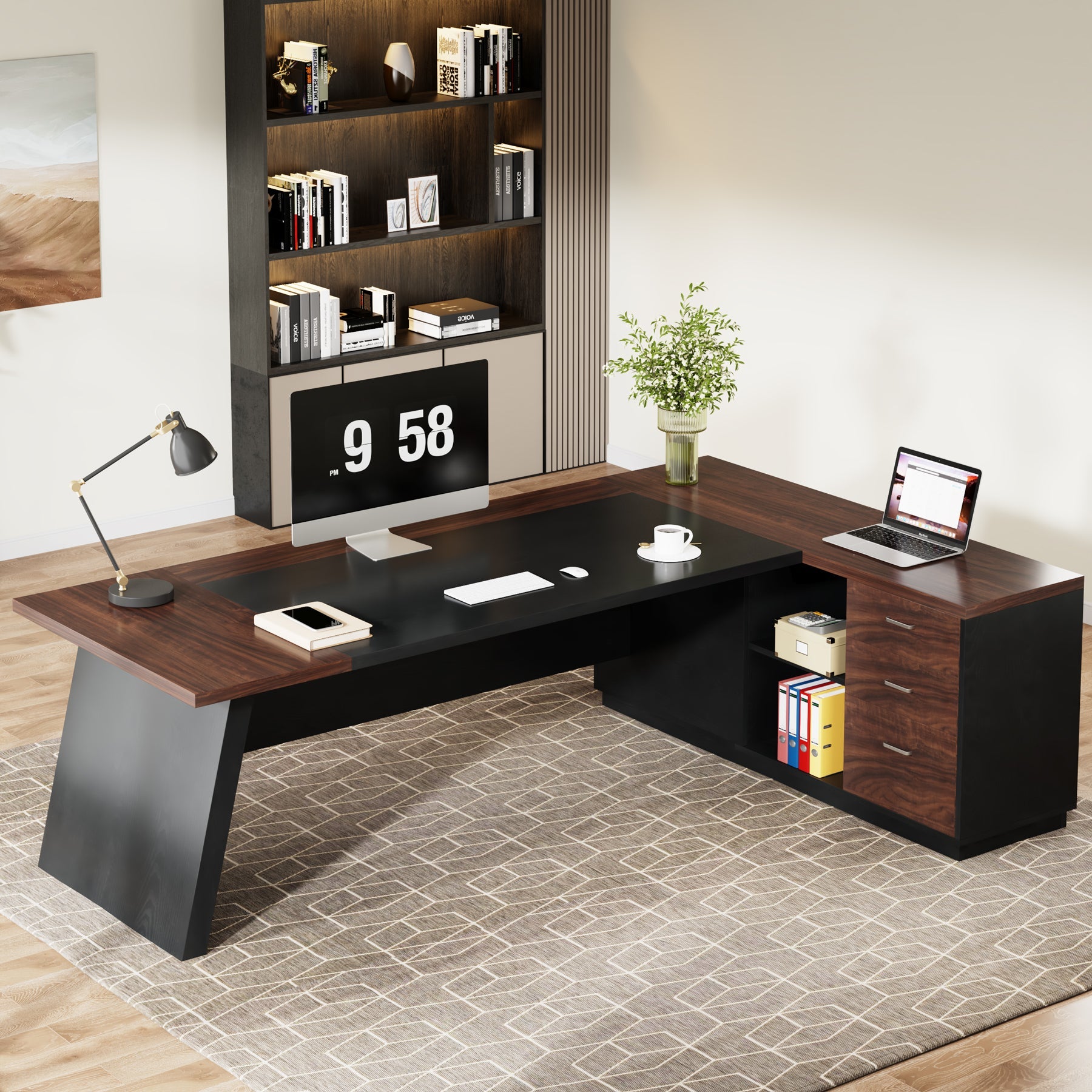 L-Shaped Executive Desk, 78