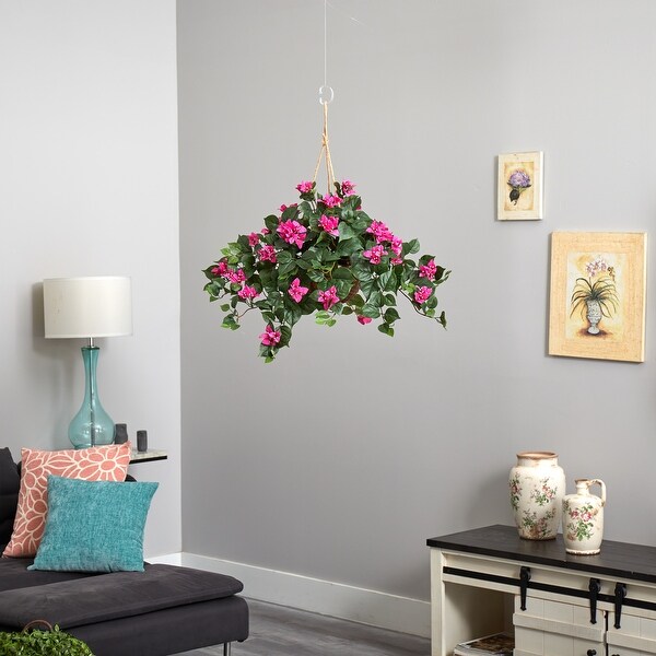 Bougainvillea Silk Plant Hanging Basket