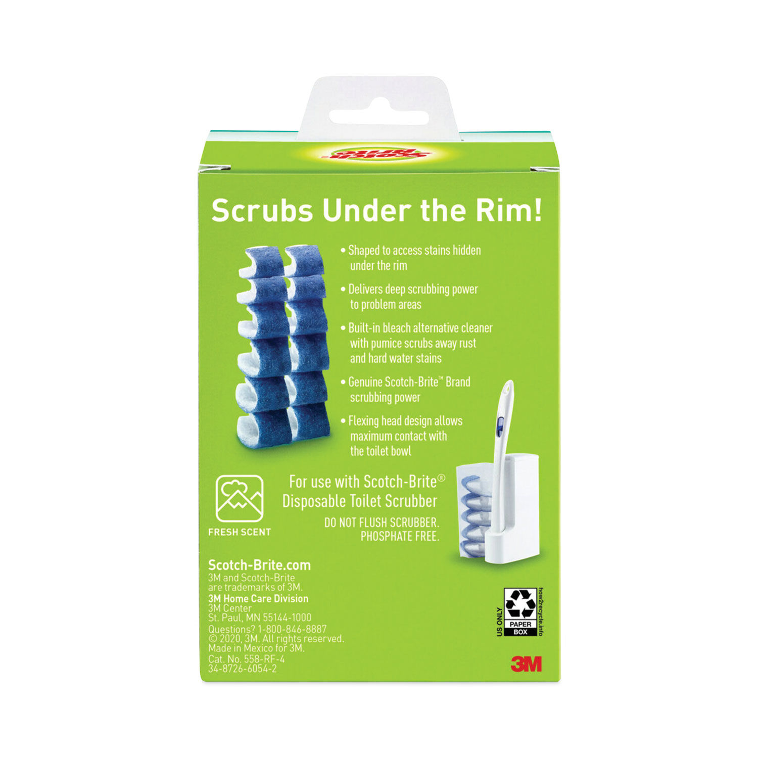 Disposable Toilet Scrubber Refill by Scotch-Briteandreg; MMM558RF