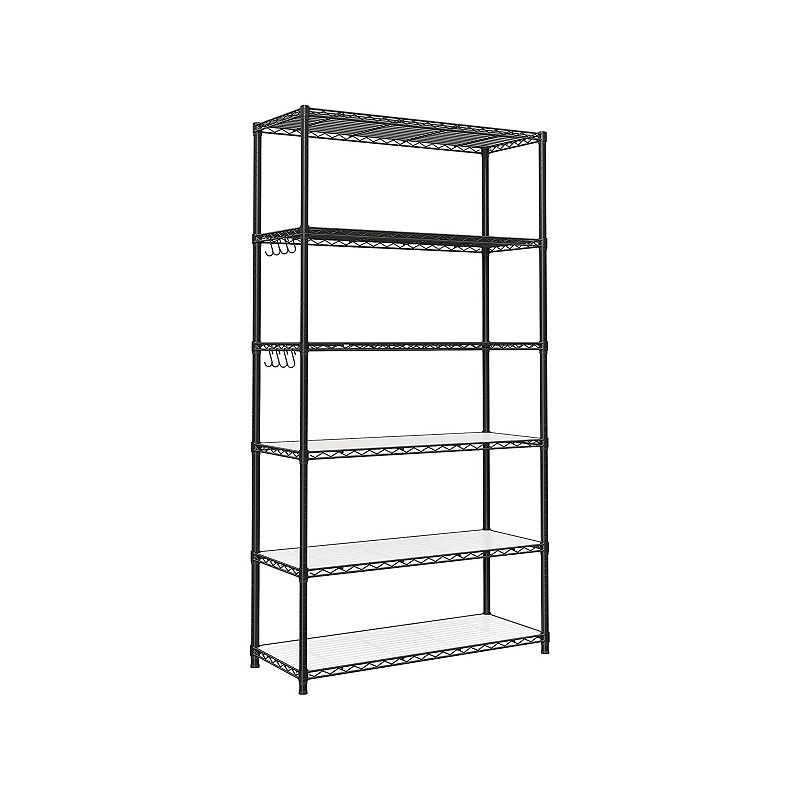 Storage Shelves， Metal Shelves， Kitchen Shelving Unit with Adjustable Shelves