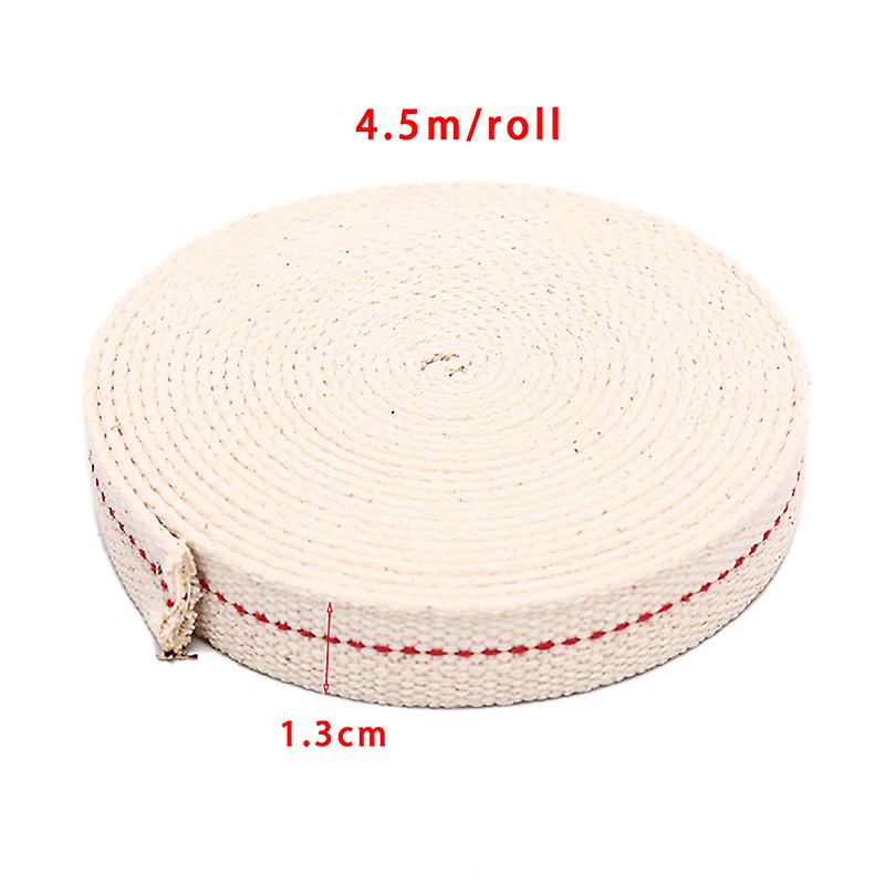 4.5m Kerosene Lamp Wick Braided Cotton Wick Flat Oil Lamp Wick For Oil Lamp