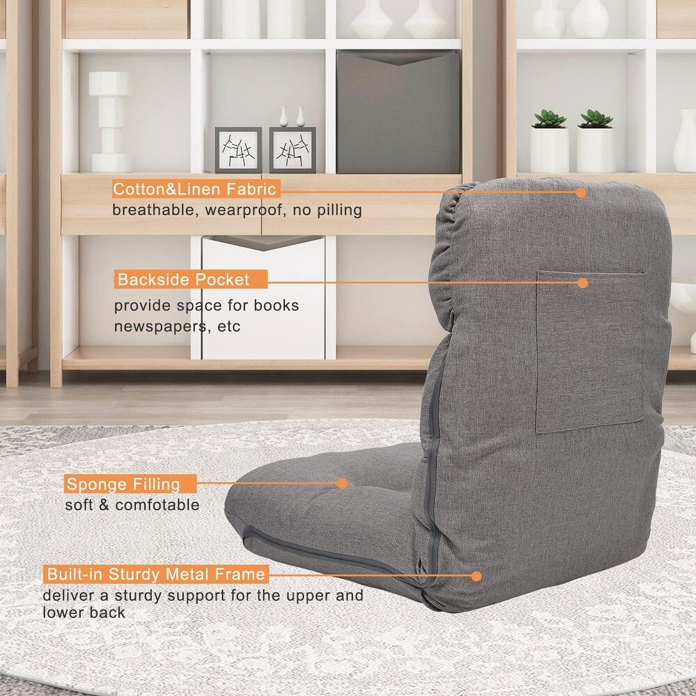 5 Position Indoor Adjustable Floor Chair