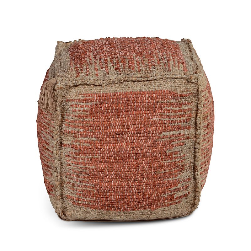 Steve Silver Co. Jafar Square Handwoven Jute Pouf