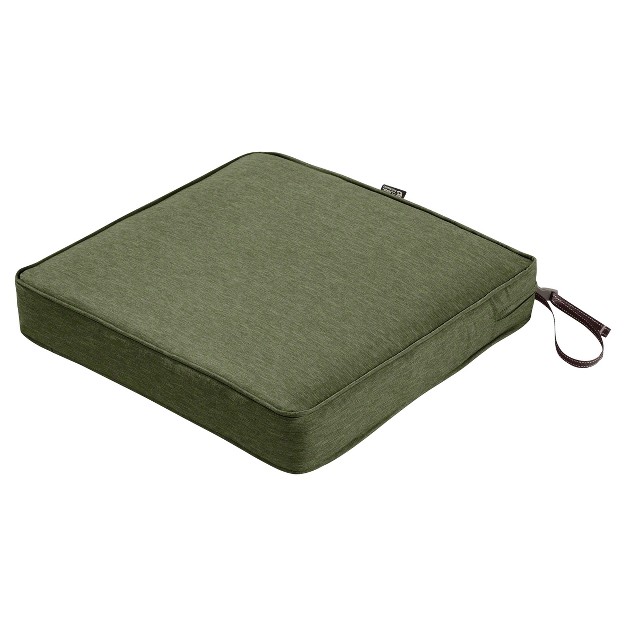 Montlake Fadesafe Square Patio Dining Seat Cushion Set Fern Green Classic Accessories