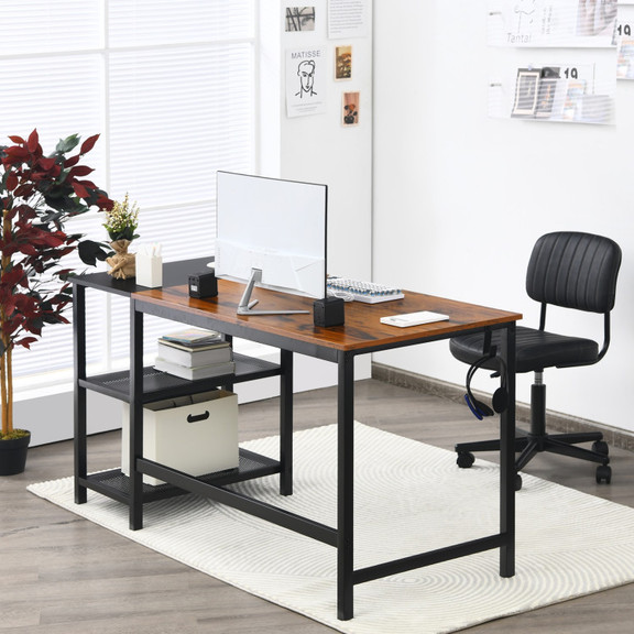 Costway 40325961 59 Inch Home Office Computer Desk...