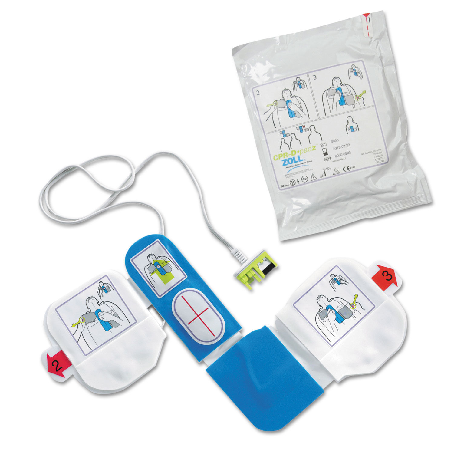 CPR-D-Padz Adult Electrodes by ZOLLandreg; ZOL8900080001