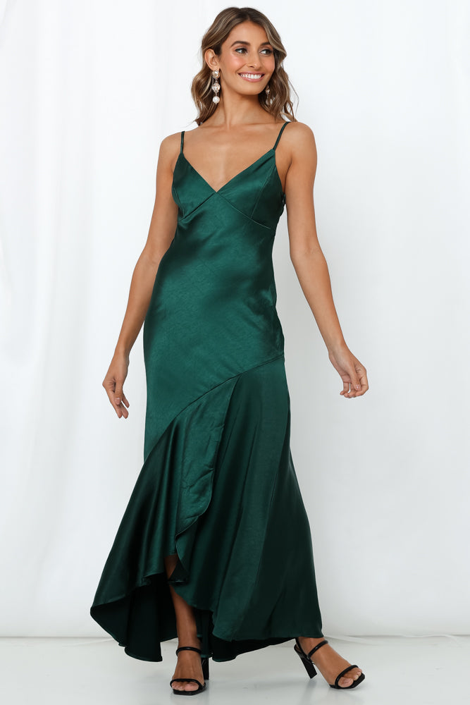 Heaven Help Me Maxi Dress Forest Green