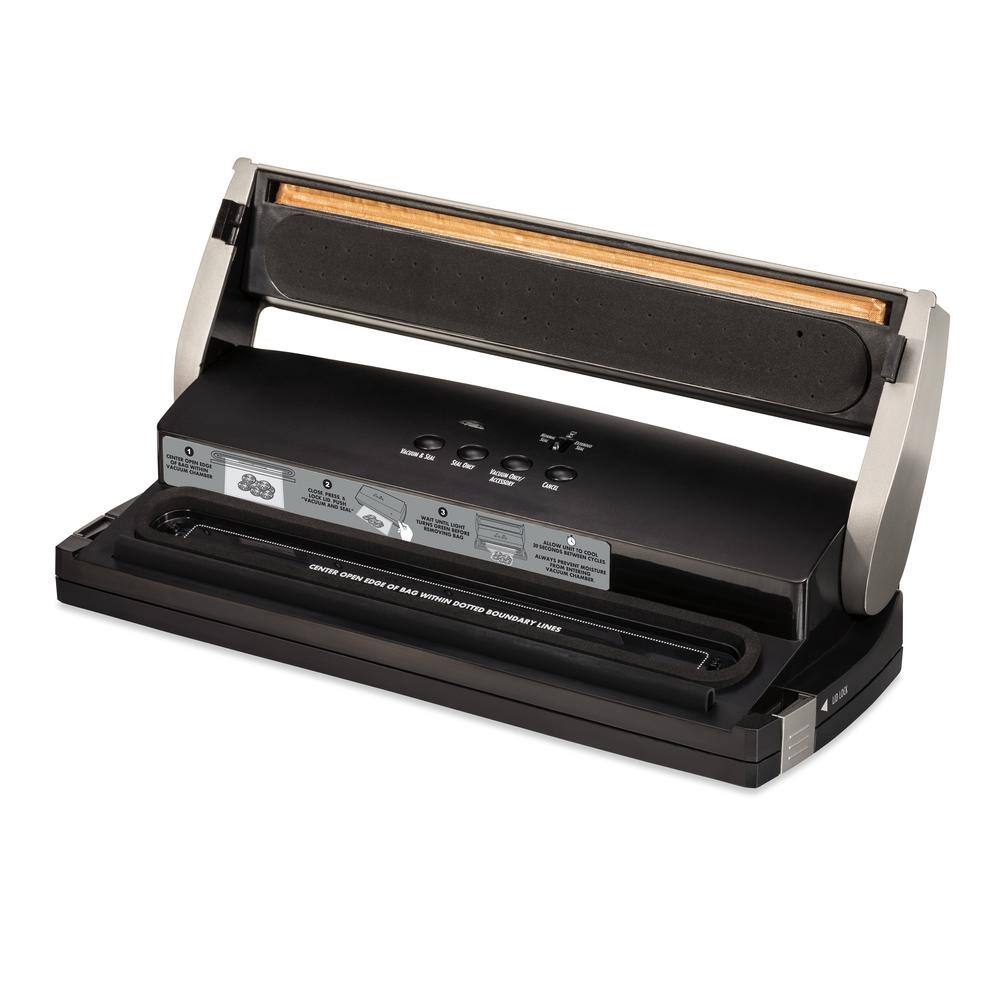 Hamilton Beach Nutrifresh Black Food Vacuum Sealer with Extended Seal 78214