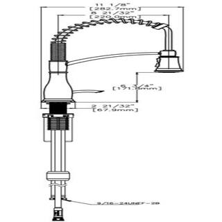 Glacier Bay Mandouri Single-Handle Spring Neck Pull-Down Kitchen Faucet with Soap Dispenser in Stainless Steel HD67458-1308D2