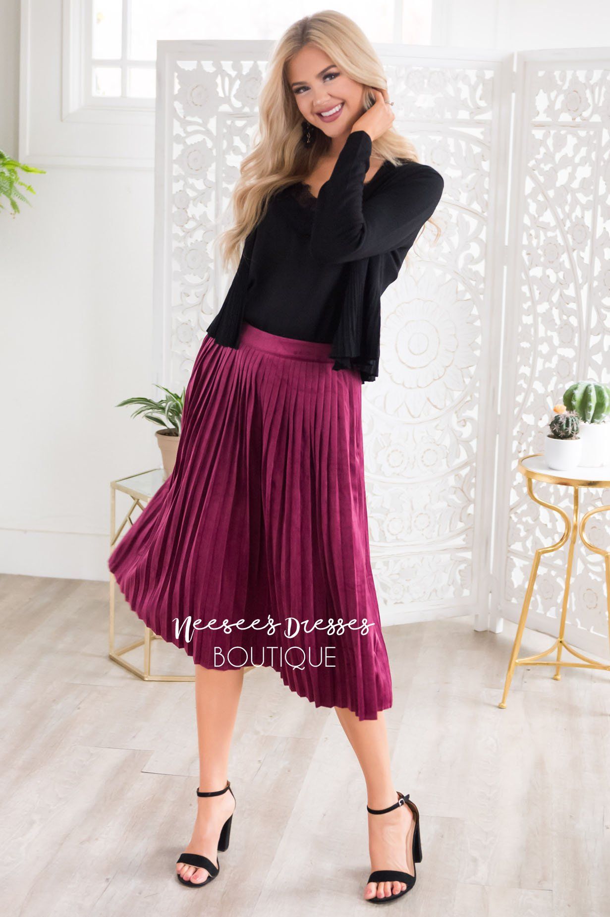 Better Together Velvet Skirt