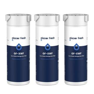 GLACIER FRESH XWF Replacement for GE XWF Refrigerator Water Filter 3 Pack GLACIER FRESH-XWF-3p