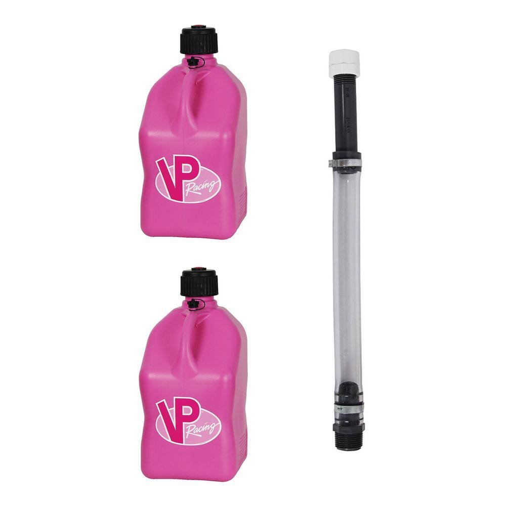 VP Racing Fuels 5 Gal. Motorsport Racing Utility Jug (2-Pack) Plus 14 in. Hose Kit 2 x 3812 + 3044B