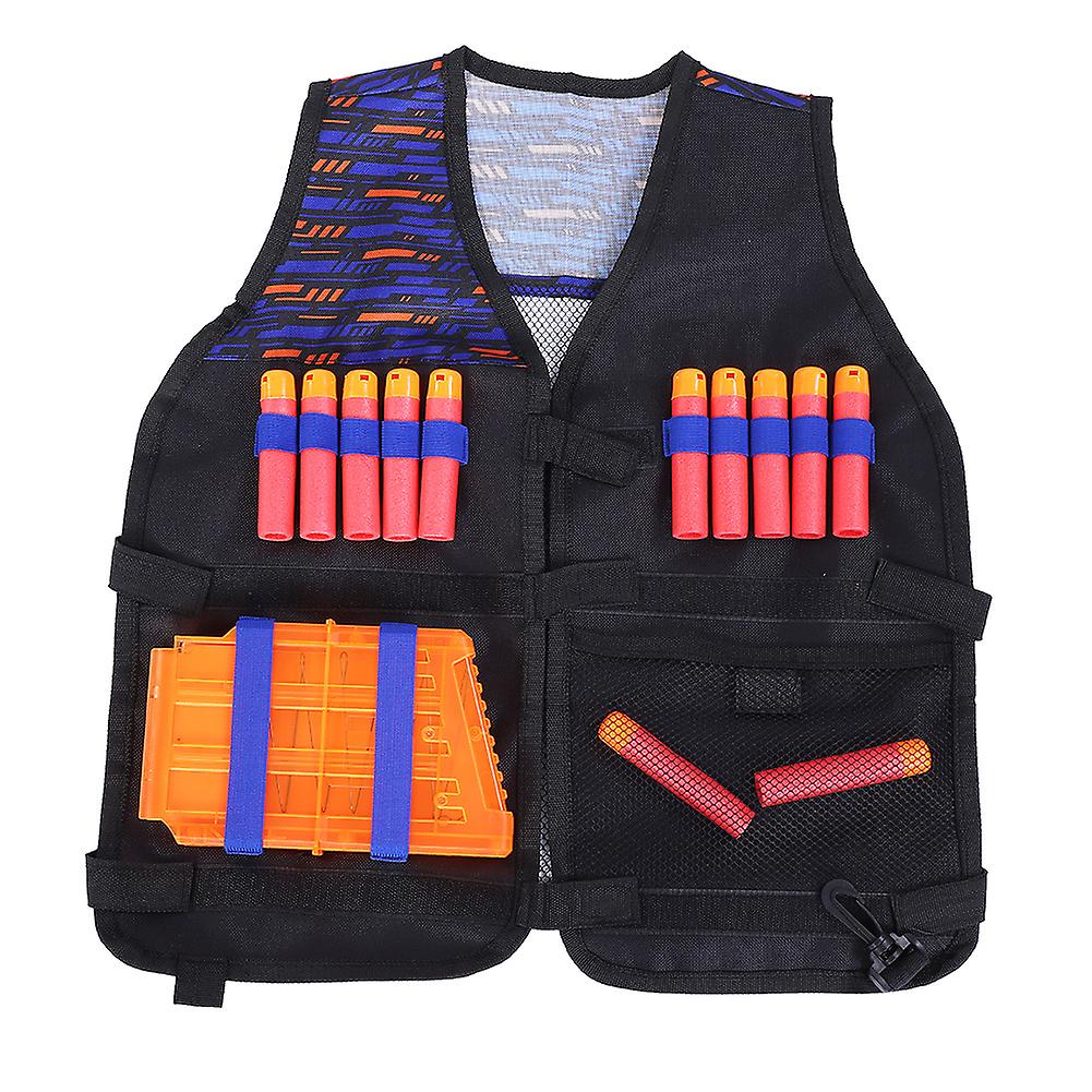 Toy Gun Jacket Cartridge Holder Soft Bullets Ammo Clip Vest Eyeglasses Kit Set For Mega