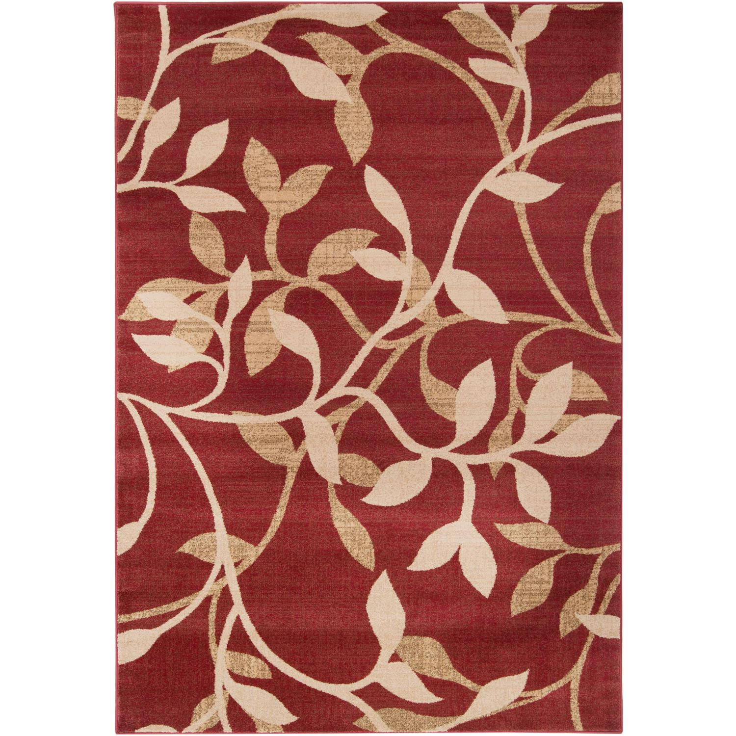 Art of Knot Cedrela Dark Red Traditional 53 x 77 Area Rug