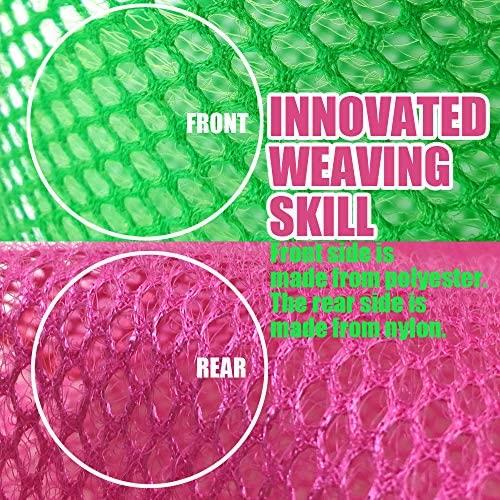 bangyoudaoo 6pcs Premium Kitchen Dish Towel Dish Cloth，Dish Scrubber，Mesh Wash Net