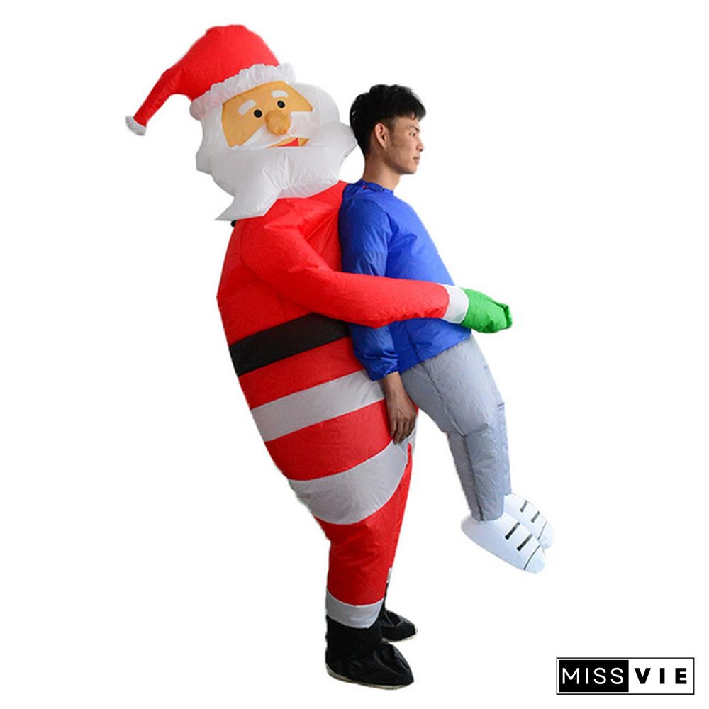 Inflatable Santa Gingerbread Man Pumpkin Doctor Costumes for Kids Adult Fancy Dress Suit Halloween Christmas Carnival Party Men Women Boys Girls Outfit