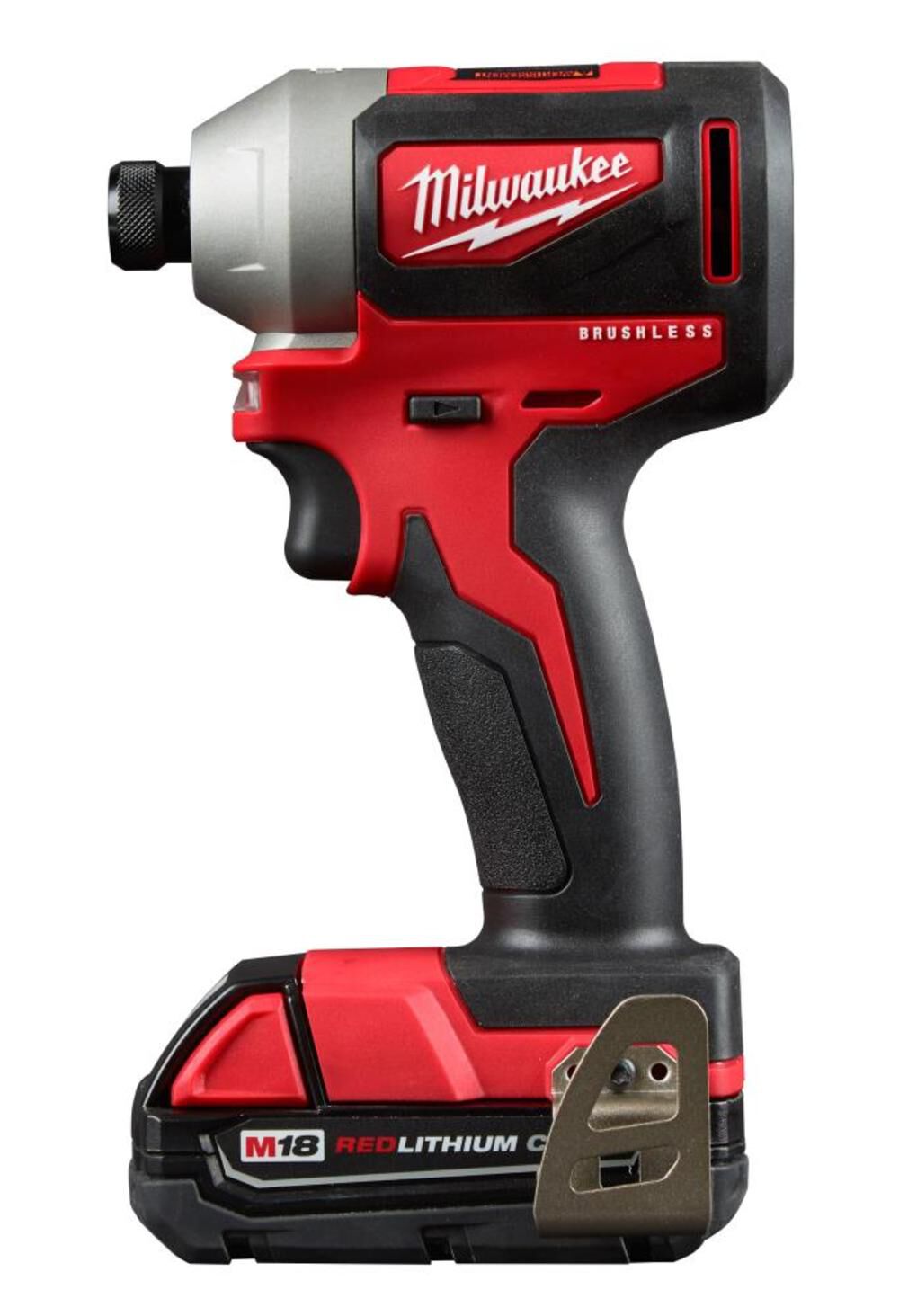 Milwaukee M18 Compact Brushless 1/4 in. Hex Impact Driver Kit 2850-22CT from Milwaukee