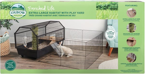 Oxbow Enriched Life Small Animal Cage with Play Yard