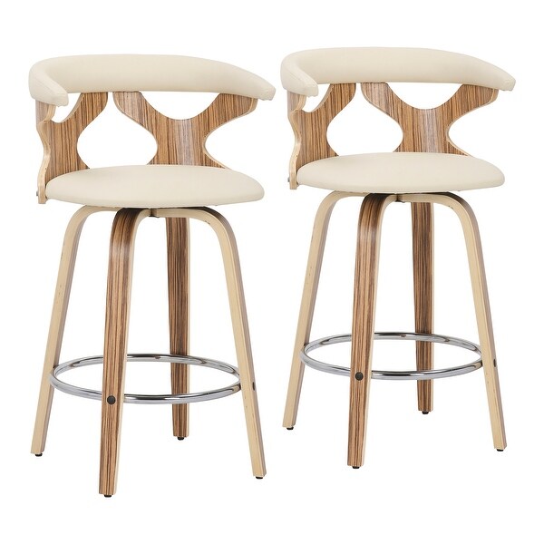 Carson Carrington Viby Mid-century Modern Counter Stools (Set of 2)