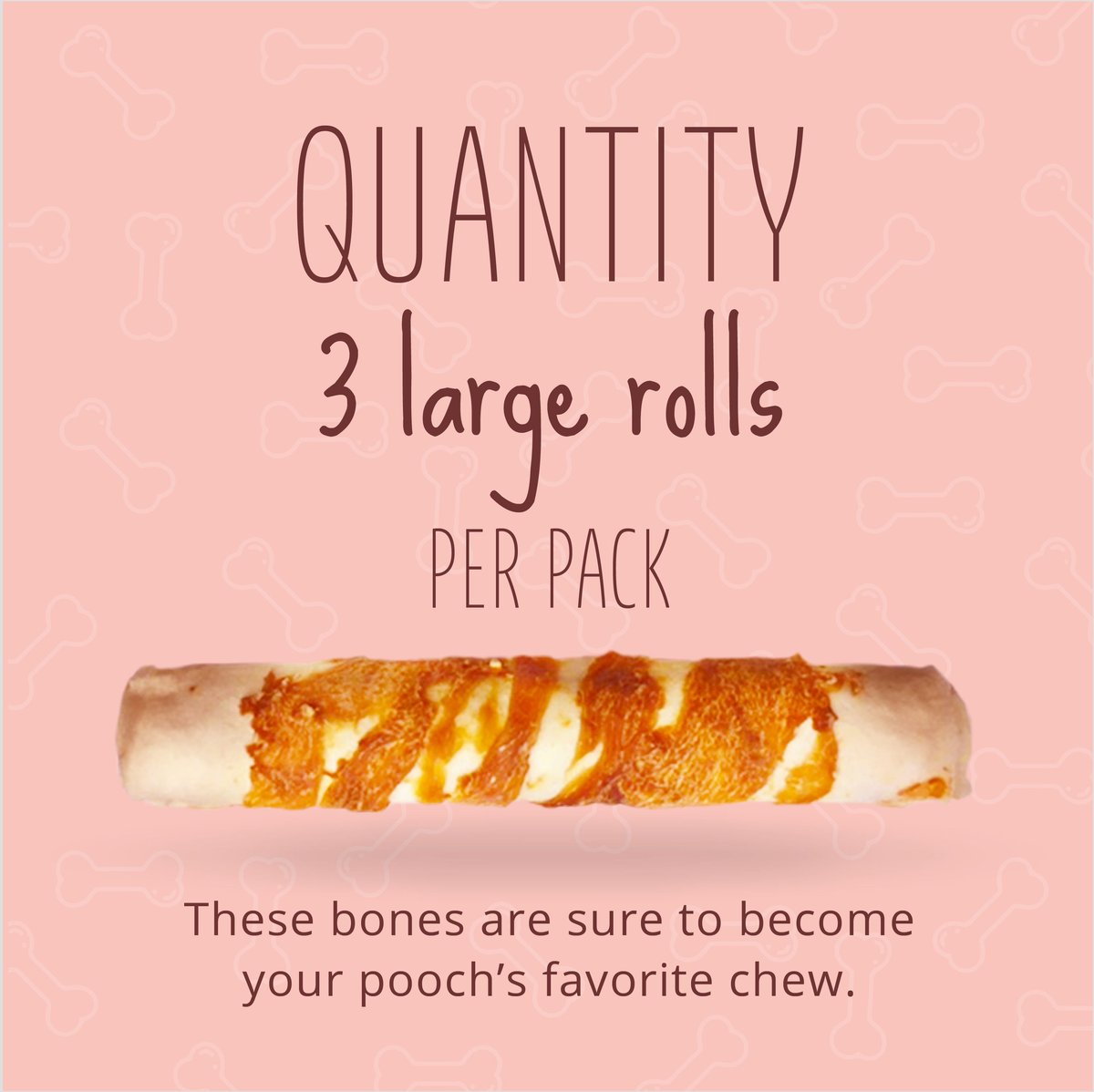 Better Belly Proteins with Real Lamb Flavor Rawhide Roll Dog Treats