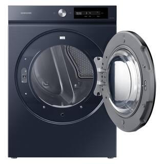  Bespoke 7.5 cu. ft. Large Capacity Vented Electric Dryer in Brushed Navy with Super Speed Dry and AI Smart Dial DVE46BB6700D