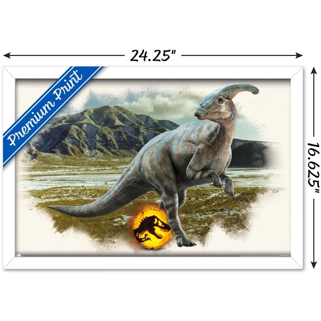 Trends International Jurassic World Dominion Parasaurolophus Focal Framed Wall Poster Prints