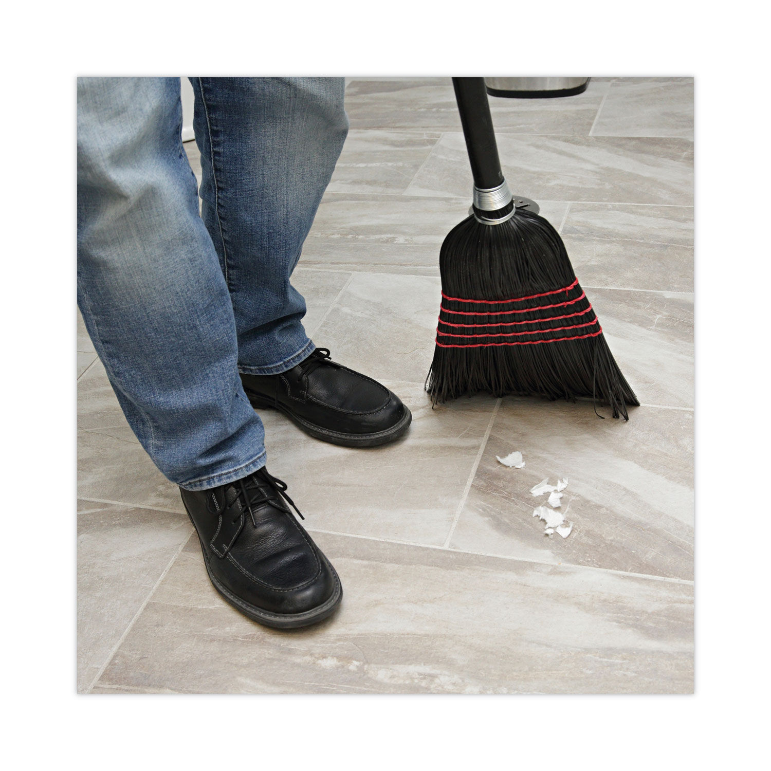 Flagged Tip Poly Bristle Janitor Brooms by Boardwalkandreg; BWK930BP