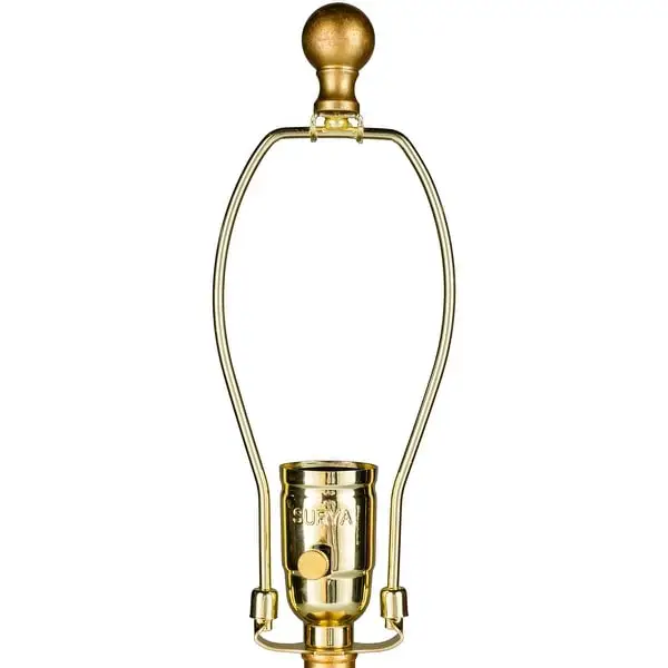 Naahs Table Lamp with Gold Base and Off-White Shade