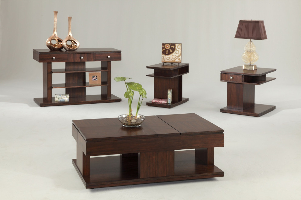 Le Mans Double Lift Top Table   Transitional   Coffee Tables   by HedgeApple  Houzz