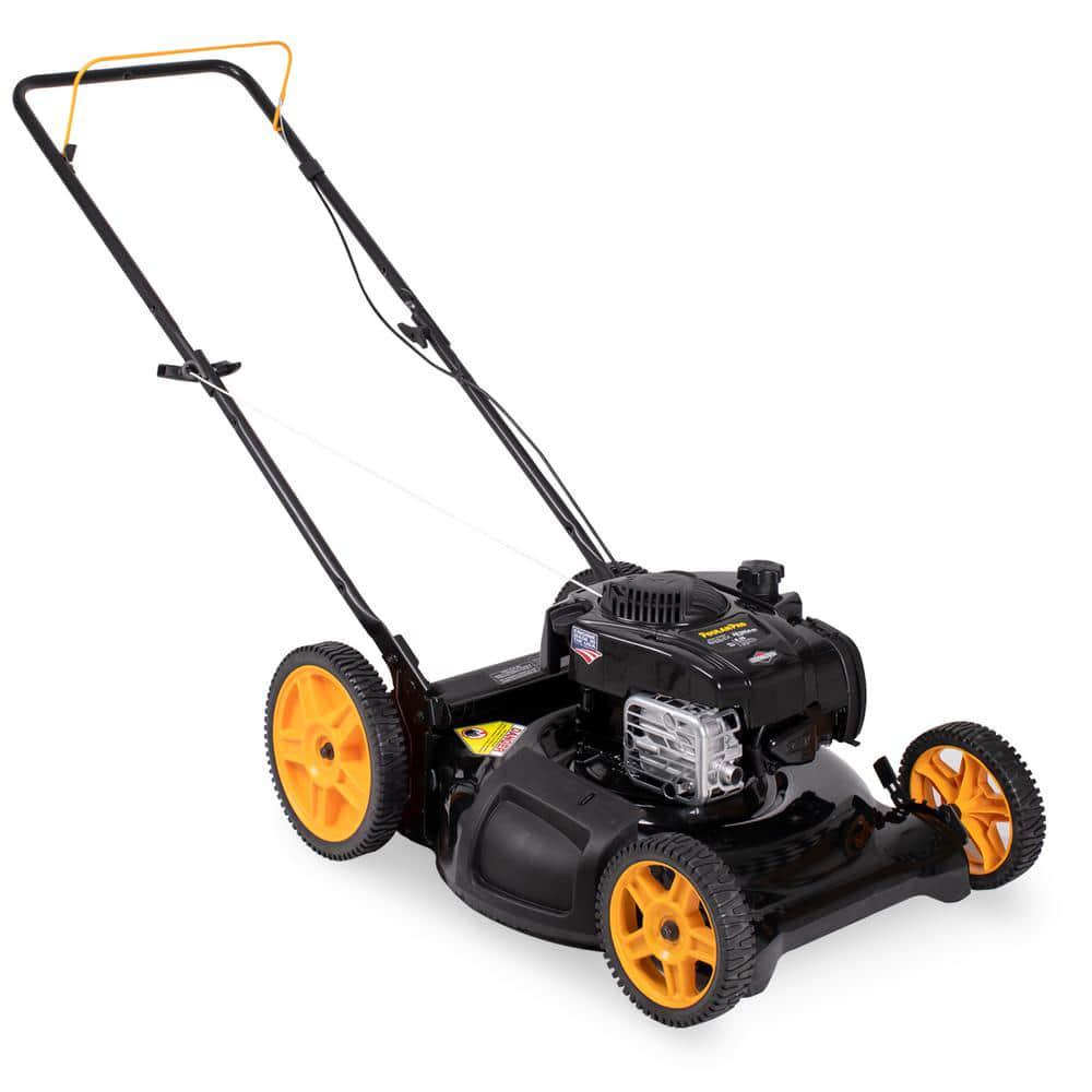 Poulan PRO 625EXi Series 21 in 150 cc Briggs and Stratton 3in1 Gas Push Walk Behind Lawn Mower with High Rear Wheels