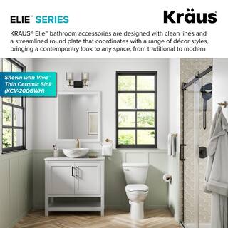 KRAUS Elie Bathroom Robe and Towel Double Hook in Brushed Gold KEA-18802BG