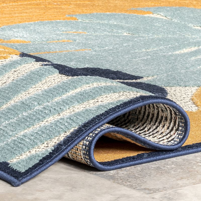 nuLoom Alannah Tropical Border Indoor/Outdoor Area Rug