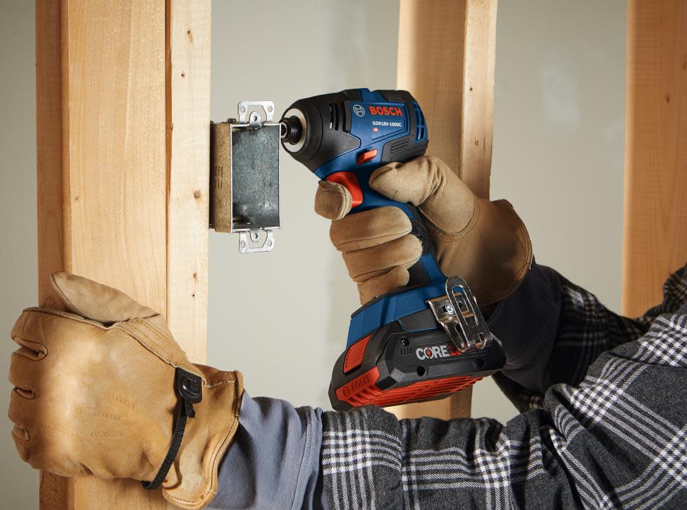 18V EC Brushless Connected-Ready 1/4 In. Hex Impact Driver Kit with (2) CORE18V 4.0 Ah Compact Batteries ;