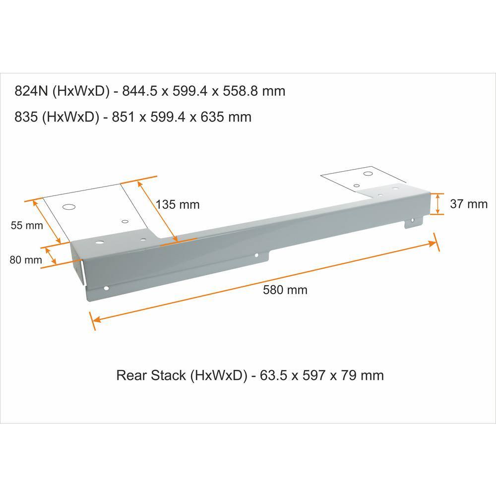 EQUATOR ADVANCED Appliances Laundry Appliances Rear Stacking Kit RSK 3070