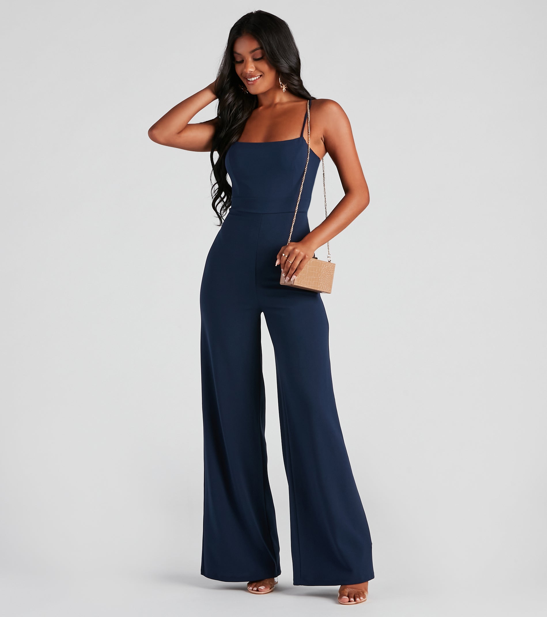 Sleek And Stylish Crepe Jumpsuit