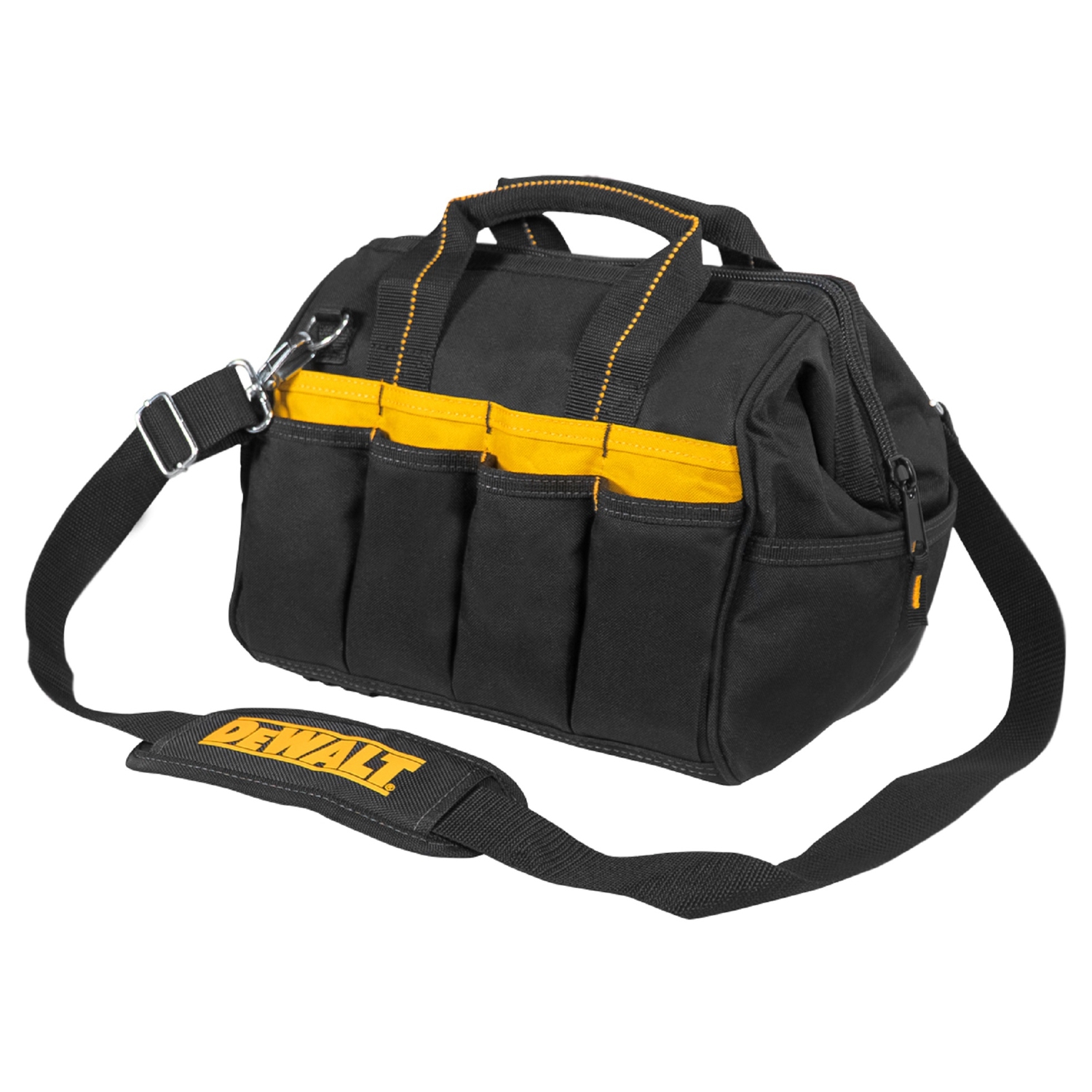 DW 5.25 in. W X 11.75 in. H Polyester Backpack Tool Bag 29 pocket Black/Yellow 1 pc