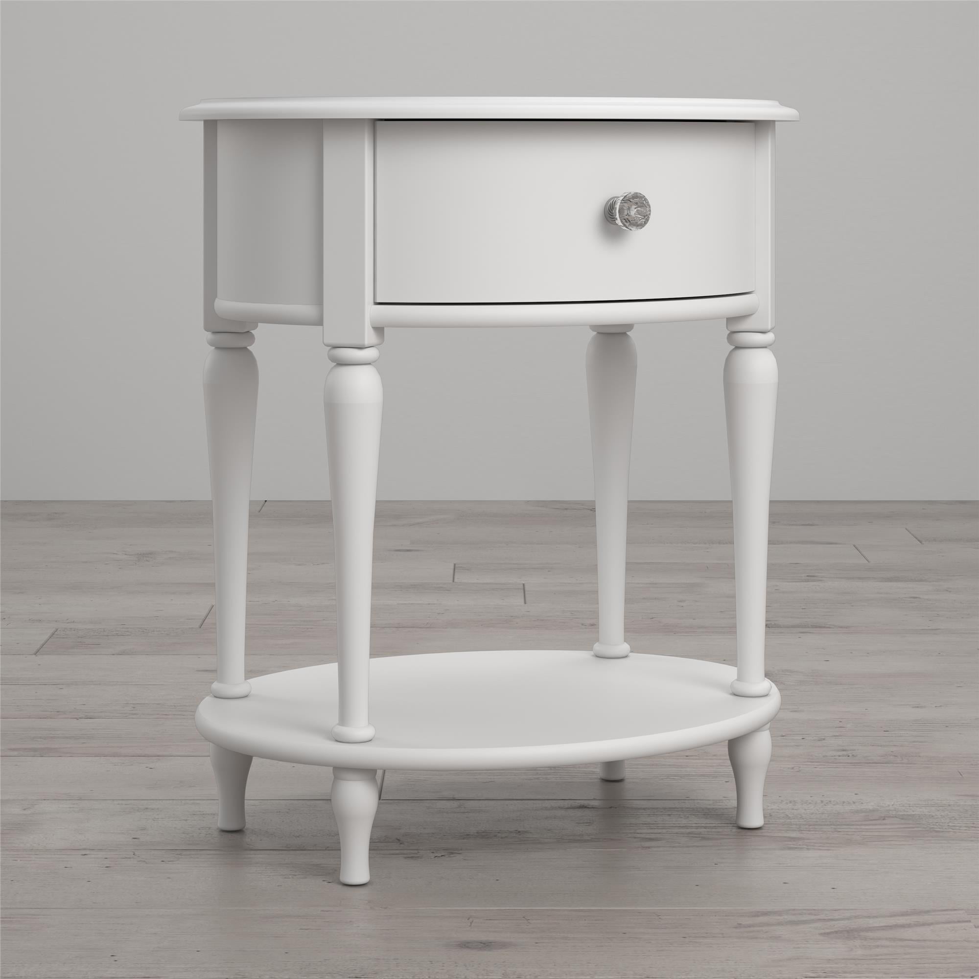 Little Seeds Rowan Valley Laren Oval Nightstand, White