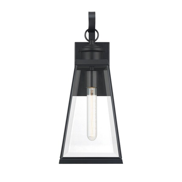 Quoizel Paxton Matte Black 1-light Outdoor Wall Lantern. Shopping - The Best Deals on Outdoor Wall Lanterns | 35273213