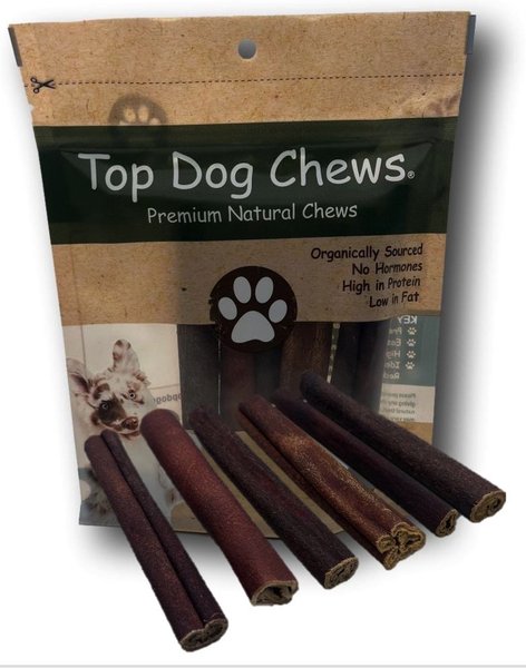 Top Dog Chews Collagen Sticks Natural Dog Treats， 6-in， case of 6