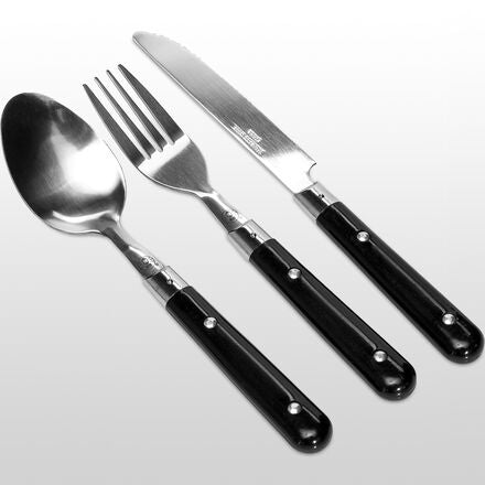 Coleman 12 piece stainless steel camping utensil set